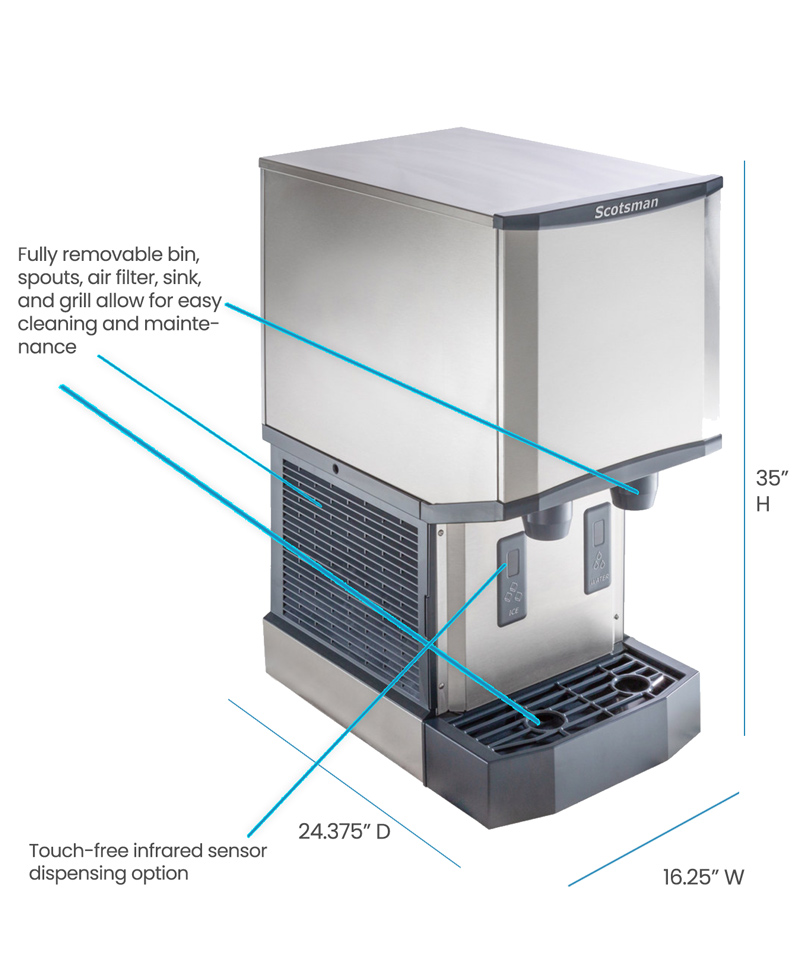 Scotsman HID312A-1 Ice MACHINE/DISPENSER